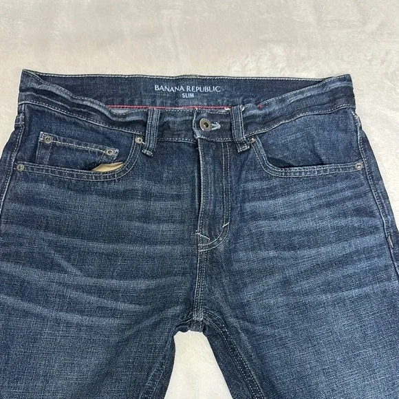 Banana Republic Blue Slim Jeans 30x32 - Picture 4 of 6